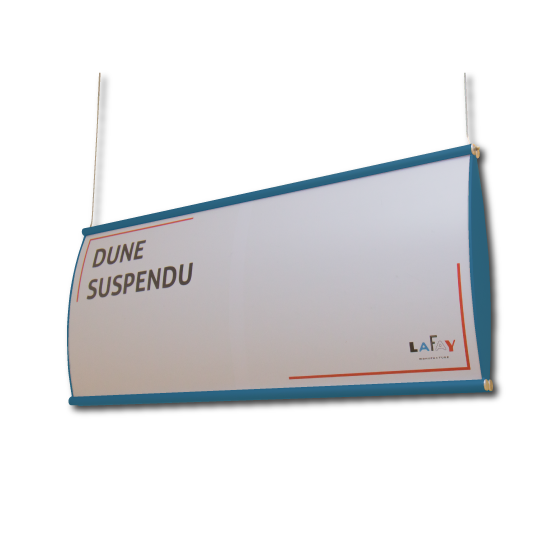 Dune suspendu laqué bleu