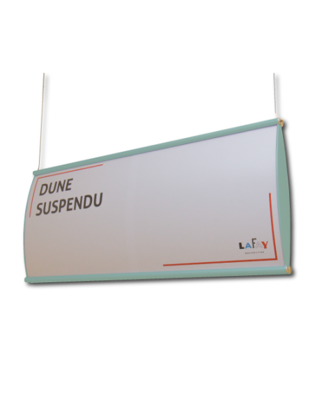 Dune suspendu laqué turquoise