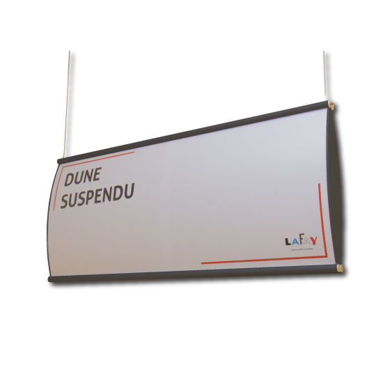 Dune suspendu laqué anthracite