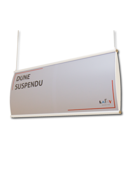 Dune suspendu laqué blanc