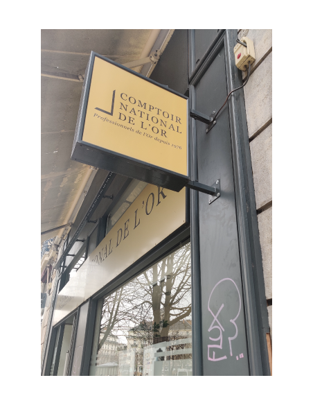 Enseigne drapeau caisson lumineux