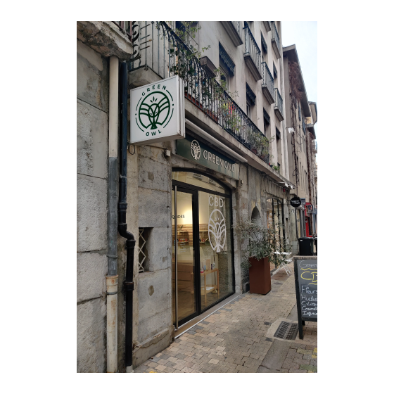 Enseigne drapeau caisson lumineux