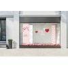 Fond en bâche imprimée - Décoration vitrine Saint-Valentin
