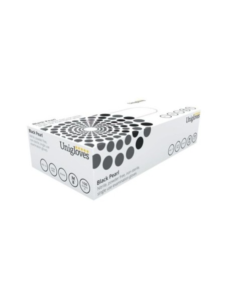 Gants Unigloves Black Pearl - nitrile - 100 gants