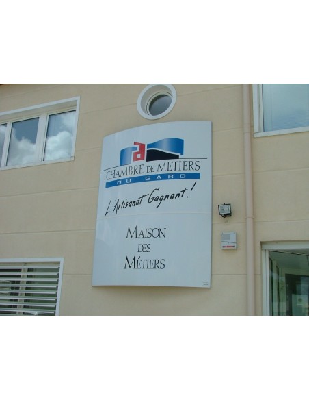 panneau galbé mural