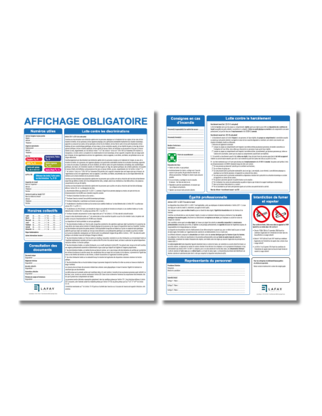 Panneaux d’affichage obligatoire entreprise – Conforme