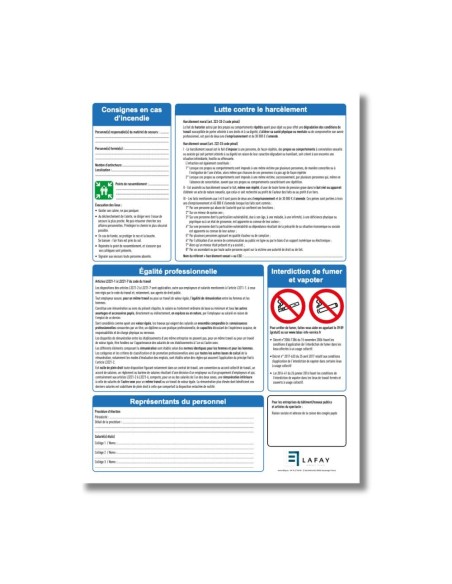 Panneaux d’affichage obligatoire entreprise – Conforme