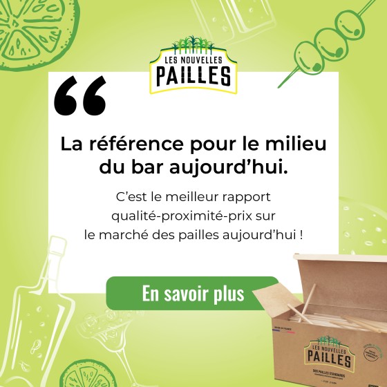 La paille bagasse en canne à sucre qui ne ramollit pas