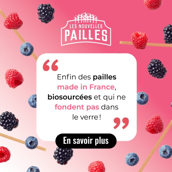 La paille bagasse en canne à sucre qui ne ramollit pas