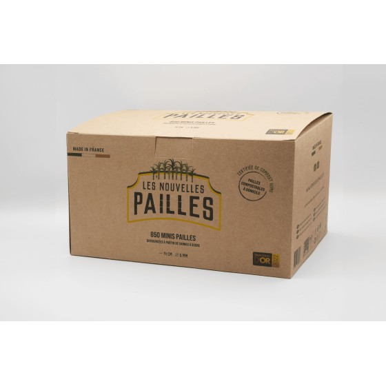 La paille bagasse en canne à sucre qui ne ramollit pas