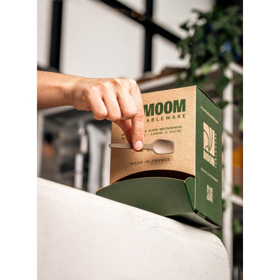 Cuillère à glace biosourcée en canne à sucre made in France 3200 pcs