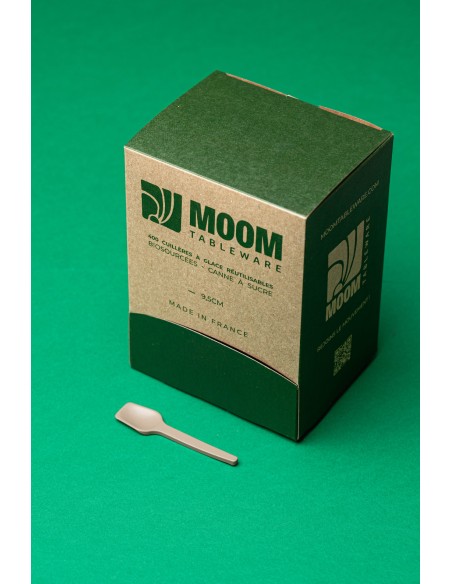 Cuillère à glace biosourcée en canne à sucre made in France 3200 pcs