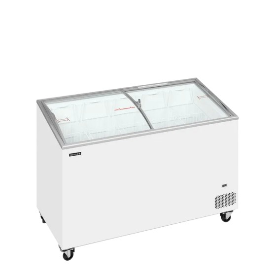 Conservateur incliné portes vitrées 325L