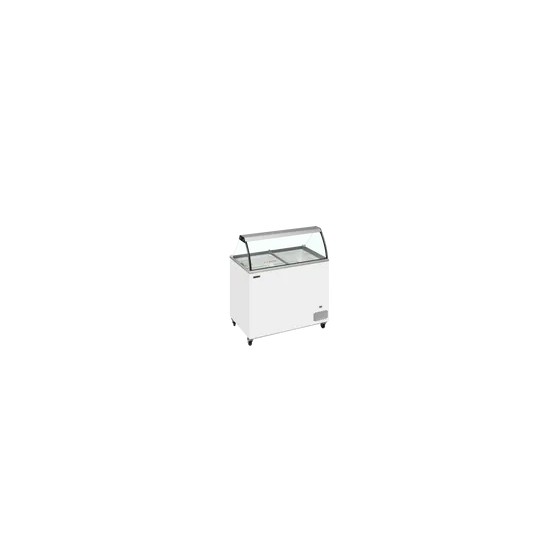 Vitrine à glaces avec portes vitrées coulissantes 101cm