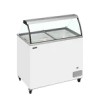 Vitrine à glaces avec portes vitrées coulissantes 101cm