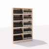 Gondole en bois pour cave – Stockage 350 bouteilles
