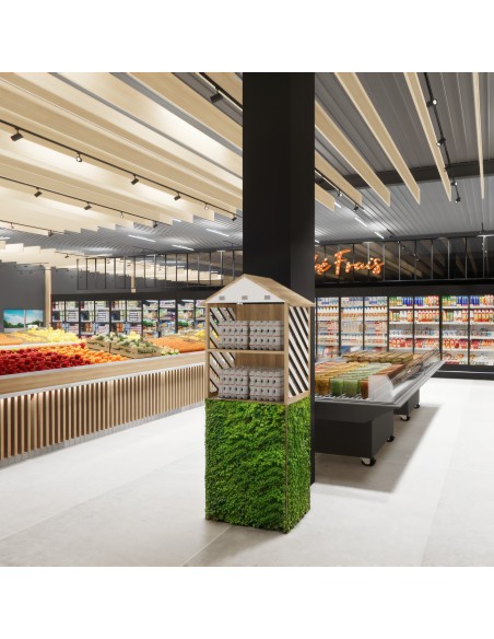 Meuble à œufs en bois – Design cabane en chêne