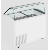 Vitrine à glaces avec portes vitrées coulissantes 130cm
