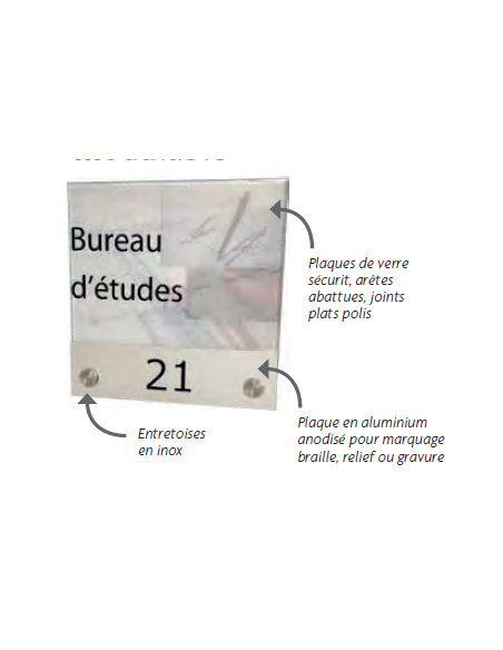 Sublimez vos espaces avec le standing de la plaque de porte en verre