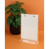 Porte menu de table transparent A5