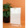 Porte menu de table transparent A5