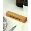 Support "table réservée" bois