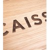 Panneau d'affichage "Caisse" en bois