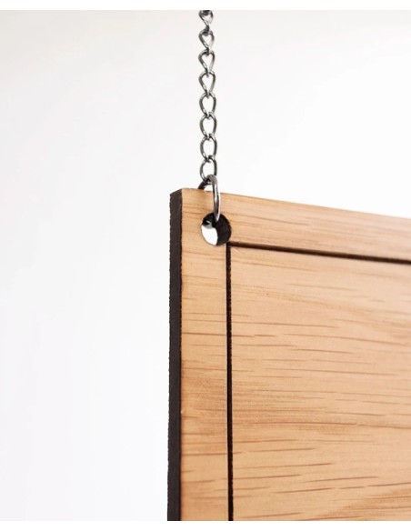 Panneau d'affichage "Retrait Commande" en bois