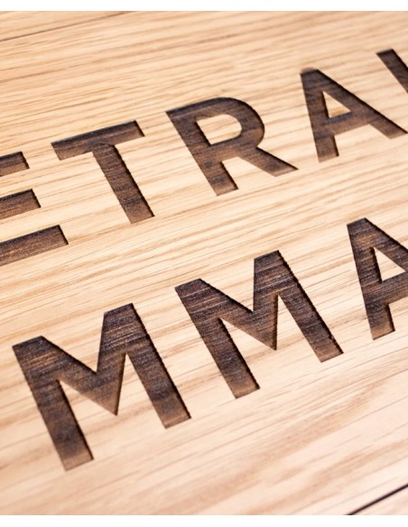 Panneau d'affichage "Retrait Commande" en bois