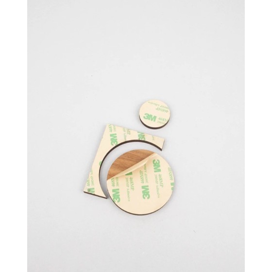 Plaque signalétique WC PMR en bois