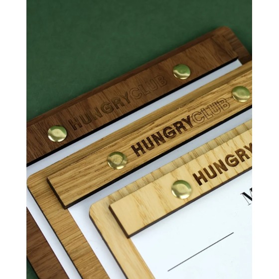 Porte Menu bois semi vissé