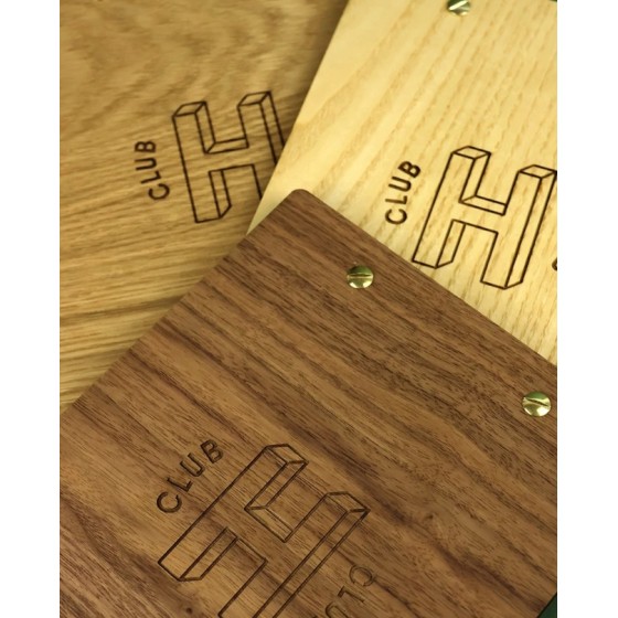 Porte Menu bois semi vissé