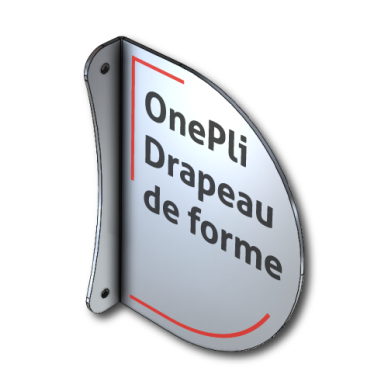 Enseigne Drapeau OnePli Rond