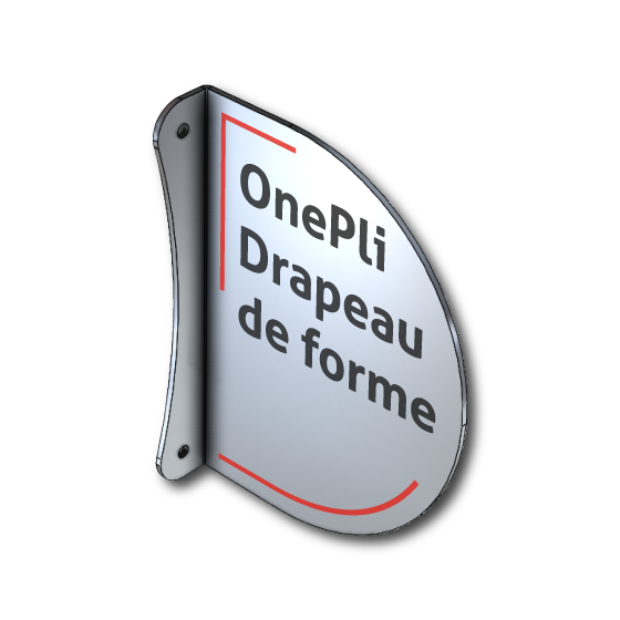 Enseigne Drapeau OnePli Rond