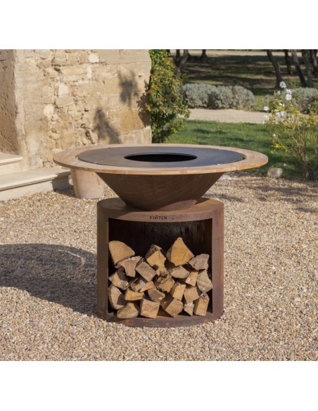 Tour en bois en hevea pour brasero